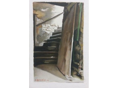 Scala Egiziana - Quadro Moderno d'autore 20x35